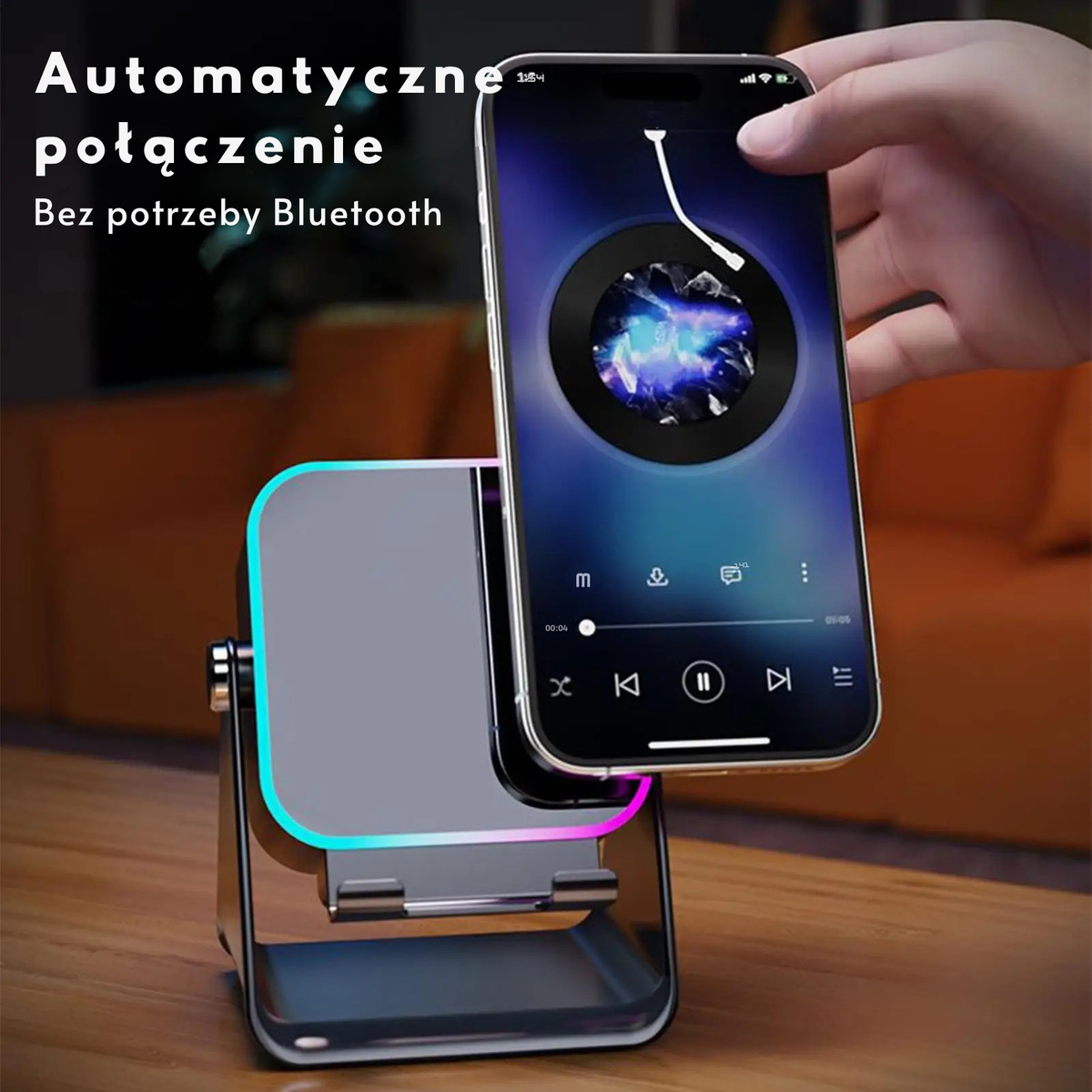 SmartStand™ - Stojak na telefon z głośnikiem i powerbankiem