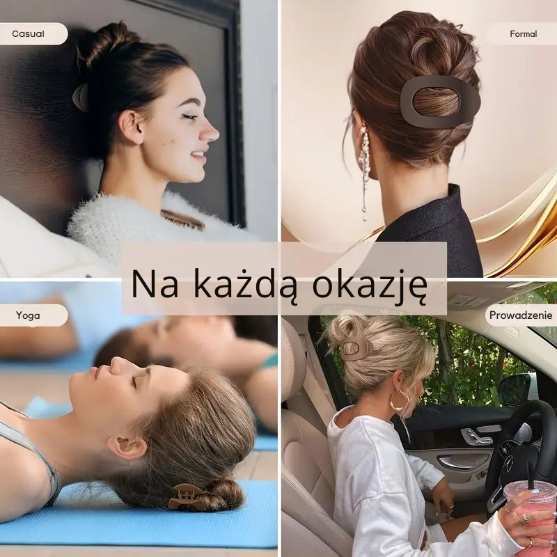 SoftyClip™ - płaska klamra do włosów